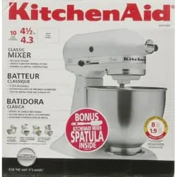 KitchenAid Batidora de Pie Clásica de 4.5 Cuartos con Espátula Adicional